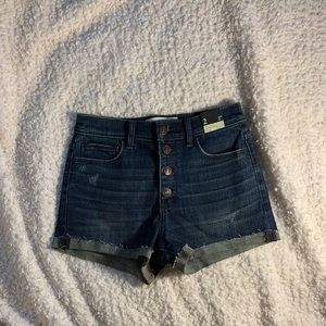 Abercrombie high-rise Jean shorts